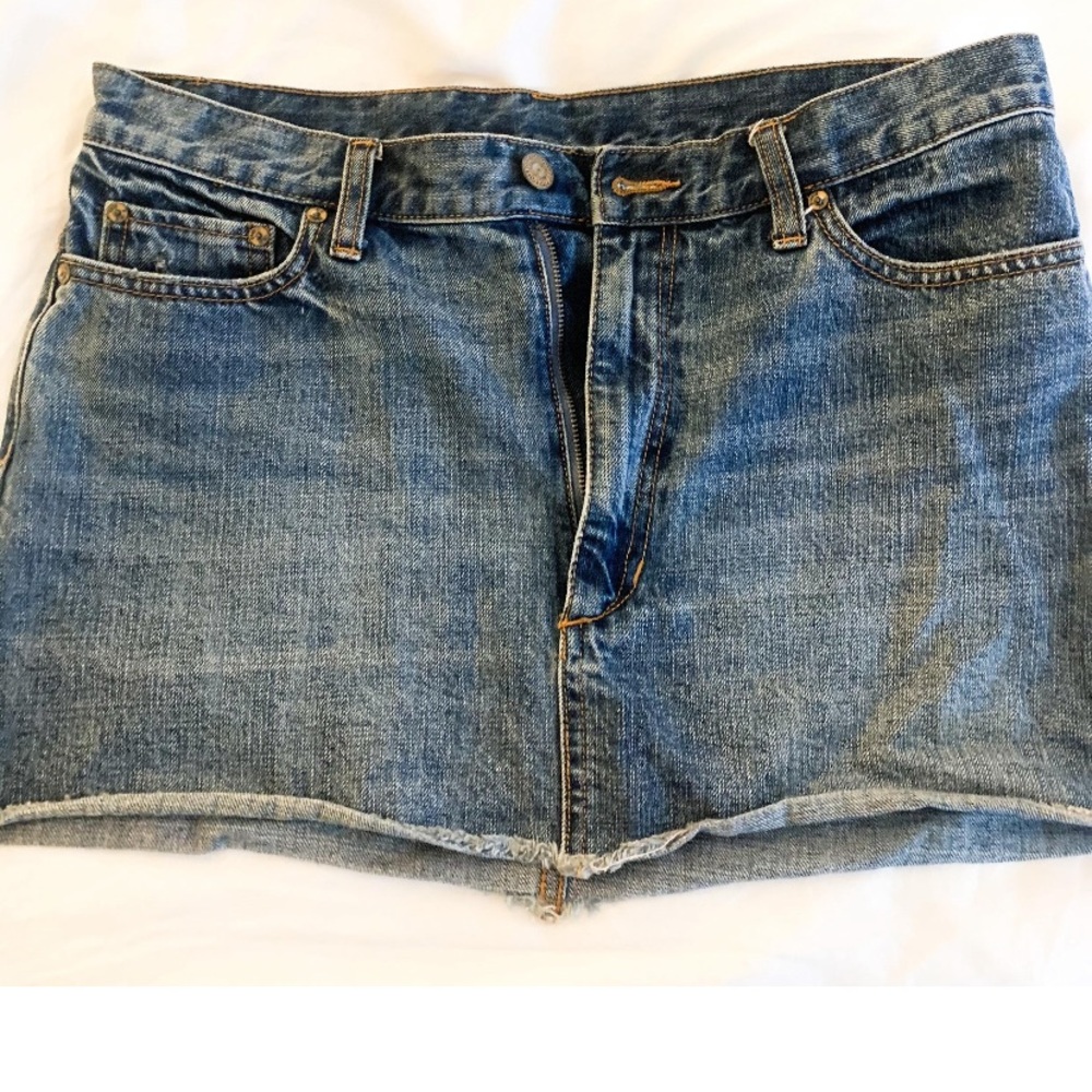 Free People Jean skirt